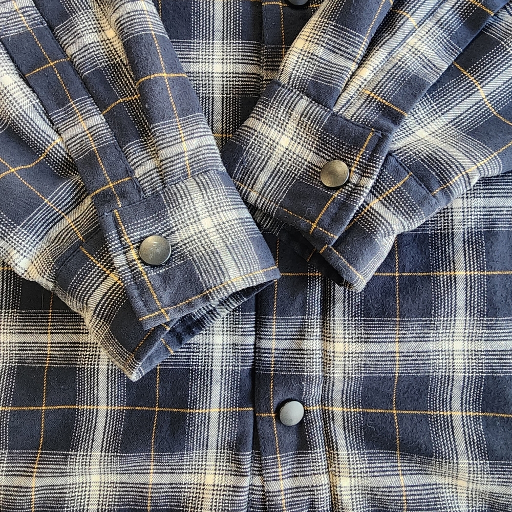 Rugged Elements Utility Jacket Men Size XL Plaid Camping Cotton Blend - Picture 2 of 16